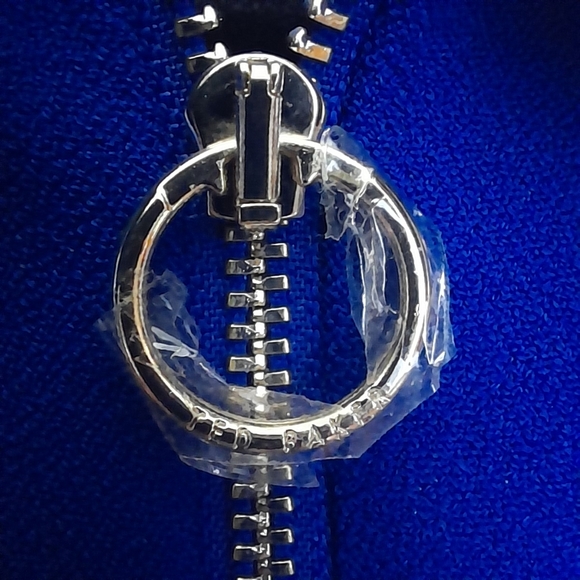 Ted Baker Elrosad 60s Aline Shift Dress Blue Full Zip Front Size 2 - Picture 3 of 9